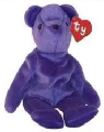 Violet Old Face Beanie Baby