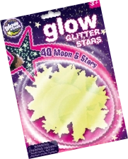 Glow in the Dark Glitter Stars