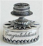 Silver Scenes Cake Pill Box