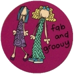 Bang on the Door Postcard - Fab and Groovy