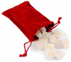 Rose Quartz Rune Stones