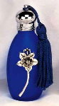 Silver Scenes Blue Perfume Bottle