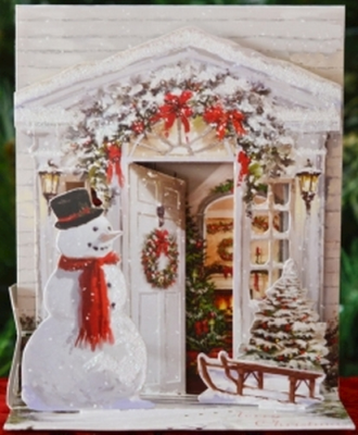 Snowman Pop Up Christmas Card