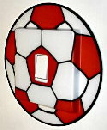 Red Football Switch Cover