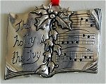 Silver Scenes Christmas Hanging Ornament