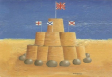 Driftwood Postcard - Sandcastle