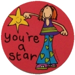 Bang on the Door Postcard - You're a Star