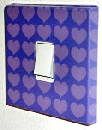 Lilac Hearts Switch Cover